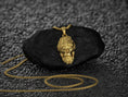 Load image into Gallery viewer, Gold plated gorilla head animal pendant necklace for men and women
