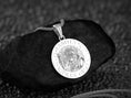 Load image into Gallery viewer, Close-up of 925 sterling silver personalized Spartan warrior pendant necklace
