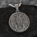 Load image into Gallery viewer, 925 sterling silver "Spes Mea In Deo Est" pendant, Latin hope medal.
