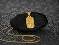 Load image into Gallery viewer, Gold-plated INRI cross pendant, elegant religious gift.
