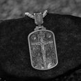 Load image into Gallery viewer, 925 sterling silver Jesus INRI cross pendant, finely detailed.
