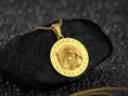 Load image into Gallery viewer, Gold plated custom Spartan warrior pendant necklace for men
