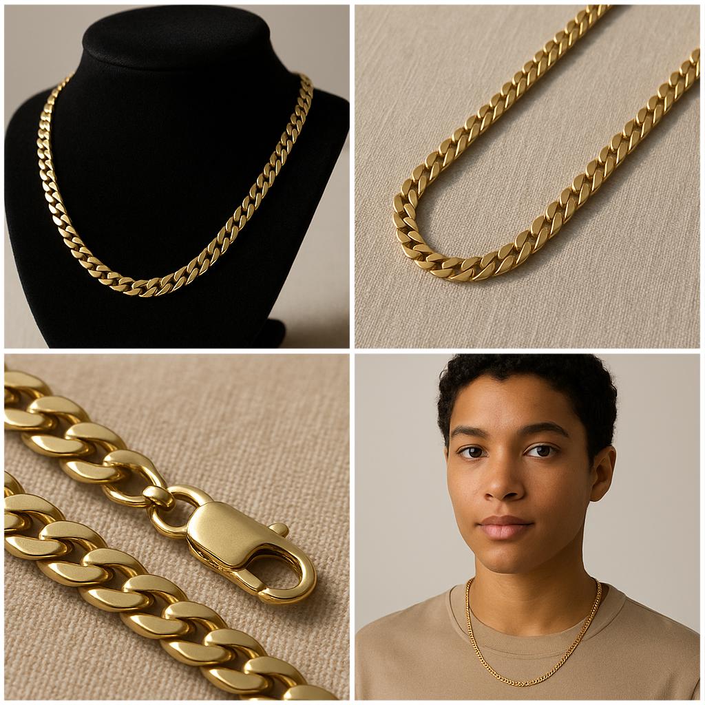Sterling Silver Cuban Link Chain – 7.2mm, 5.75mm, 3.8mm Gourmet Curb Necklace, Unisex Chain for Men & Women
