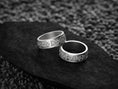 Load image into Gallery viewer, Rhodium plated braided Norse wedding rings,

