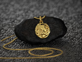Gold plated lion pendant for men and women,