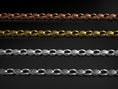 Load image into Gallery viewer, Evil Eye Chain Necklace – Symbolic Eye Link in Oxidized & Plated Silver
