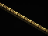 Gold-plated Viking chain with engraved Norse runes