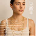 Load image into Gallery viewer, Fleur-de-Lis Chain Necklace – Sterling Silver Link Chain in Oxidized, Gold & Rose Gold – Medieval French Symbol Jewelry
