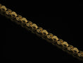 Bild in Galerie-Betrachter laden, Gold plated engraved silver tribal chain for men,
