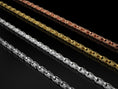 Load image into Gallery viewer, Heavy artisan sterling silver chain with tribal geometric style,
