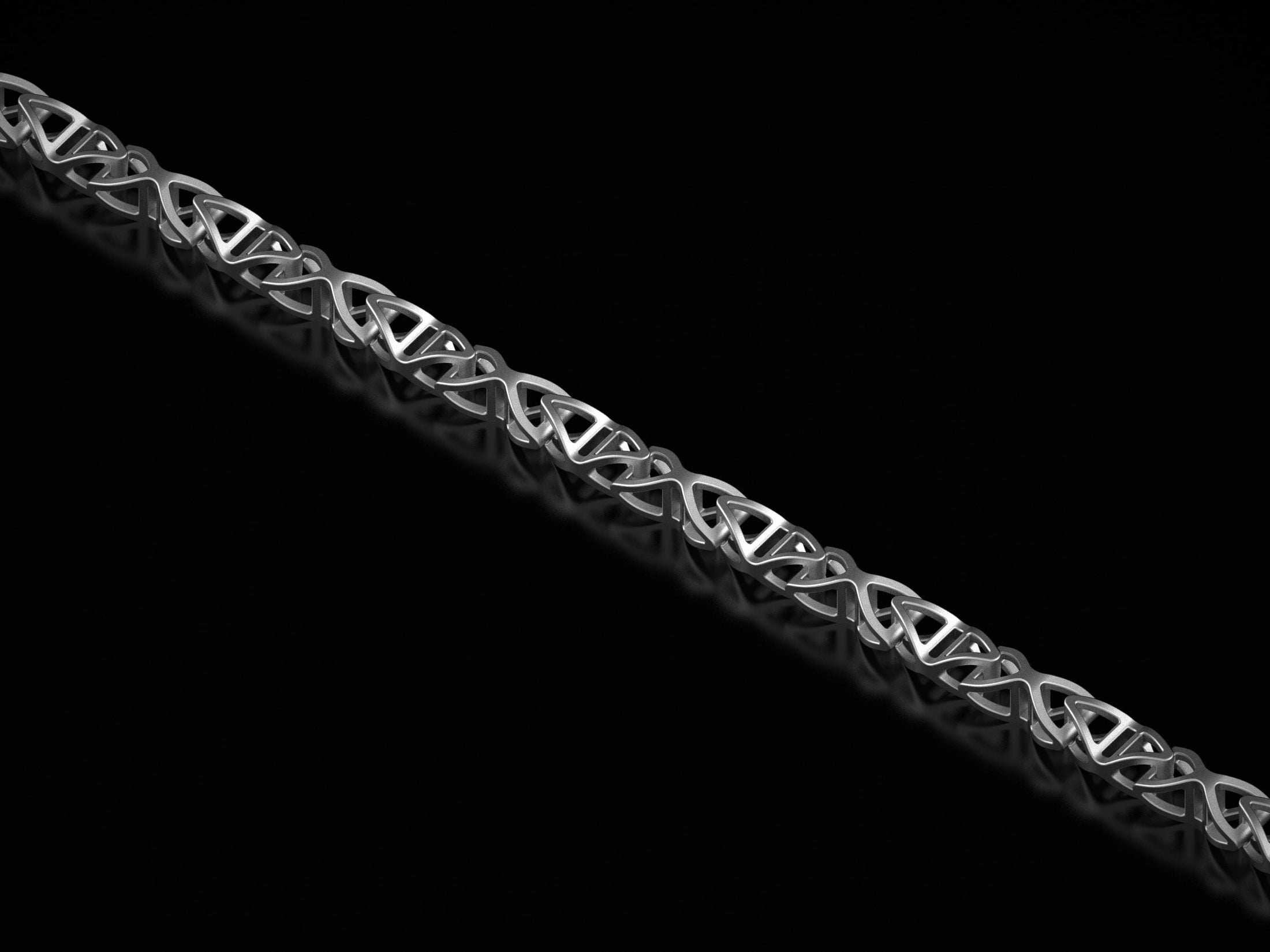 Silver Trigonal Bracelet - Men's Masculine Jewelry, Elegant Geometric Design, Unique Gift for Him