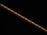 Rose gold-plated interwoven chain design