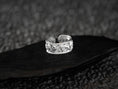 Load image into Gallery viewer, Rhodium plated Greek warrior ring with antique details
