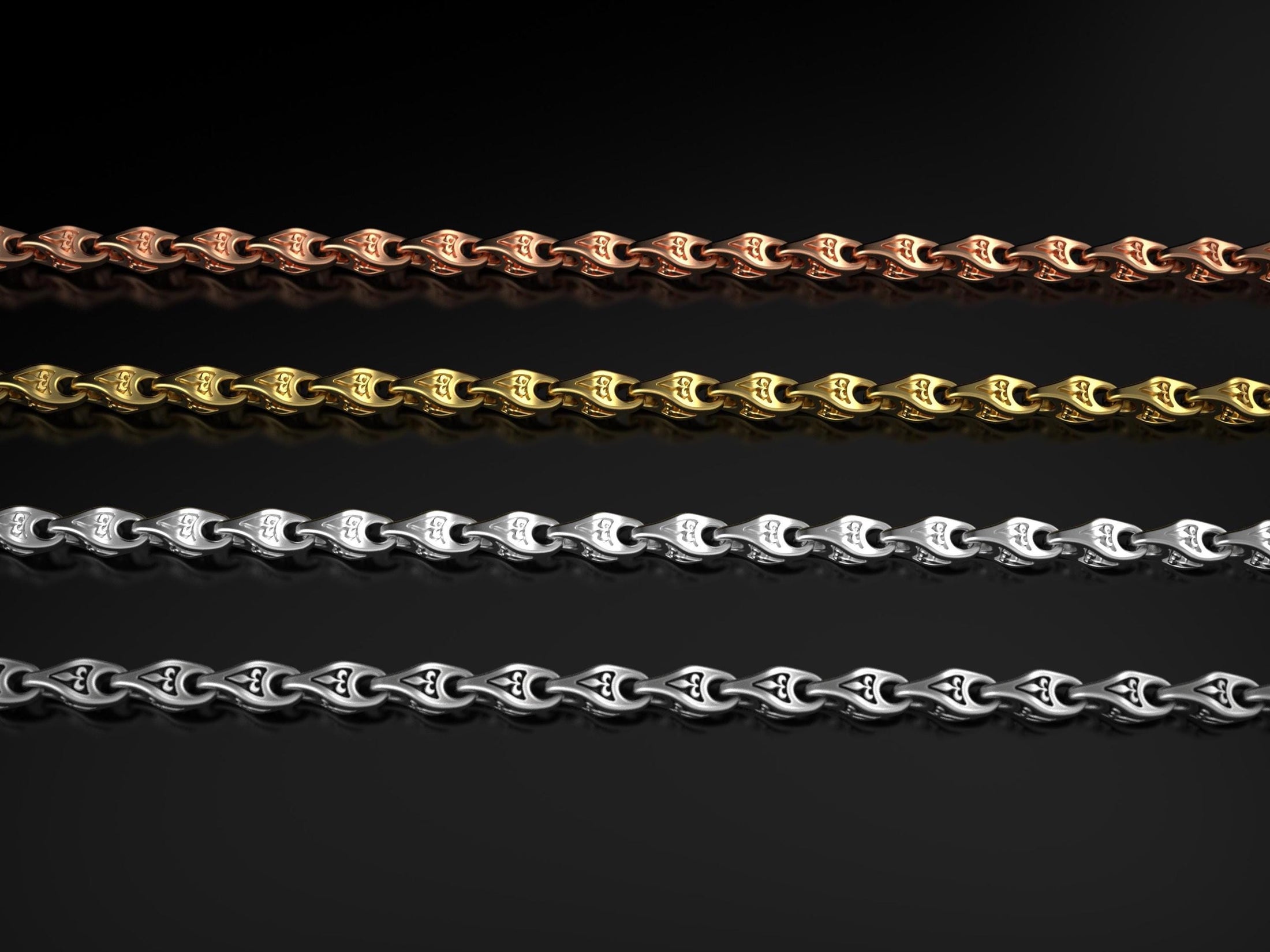 Comparison of finishes in one layout