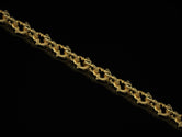 Yellow gold finish koi link chain