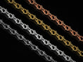 Load image into Gallery viewer, 4-finish comparison of fish chains
