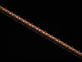 Load image into Gallery viewer, Rose gold thick chain on black background
