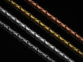 Load image into Gallery viewer, Four finish comparison – oxidized, polished, gold, rose gold
