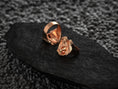 Bild in Galerie-Betrachter laden, Interior view of rose-gold griffin signet ring band.
