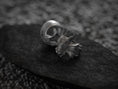 Load image into Gallery viewer, Dragon Wyrm Scales Sterling Silver Statement Ring | Fantasy Dragon Head Jewelry Unisex Gothic Band
