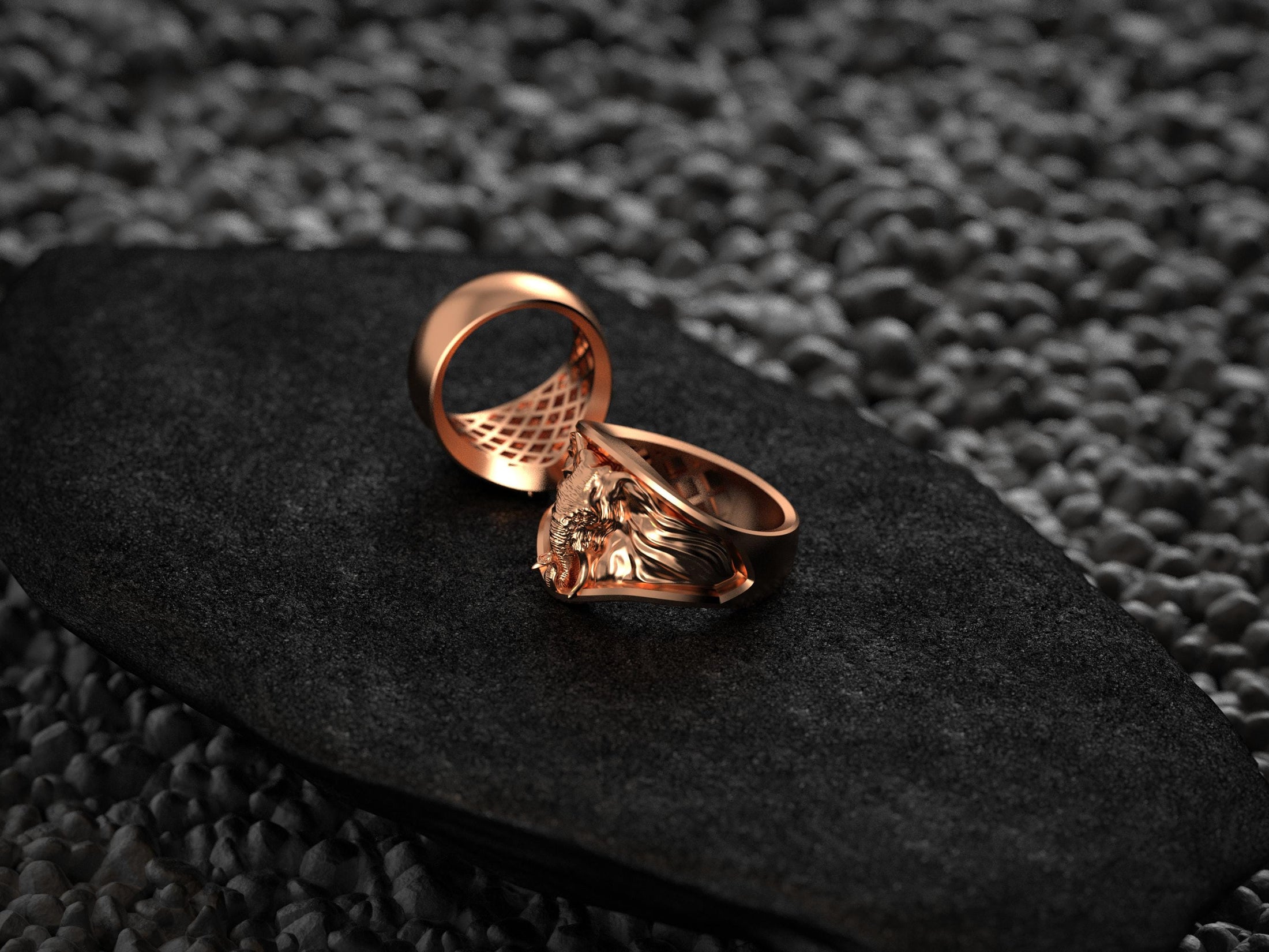 Elephant Signet Ring – Sterling Silver Animal Totem Ring for Strength, Wisdom & Tribal Safari Style Jewelry