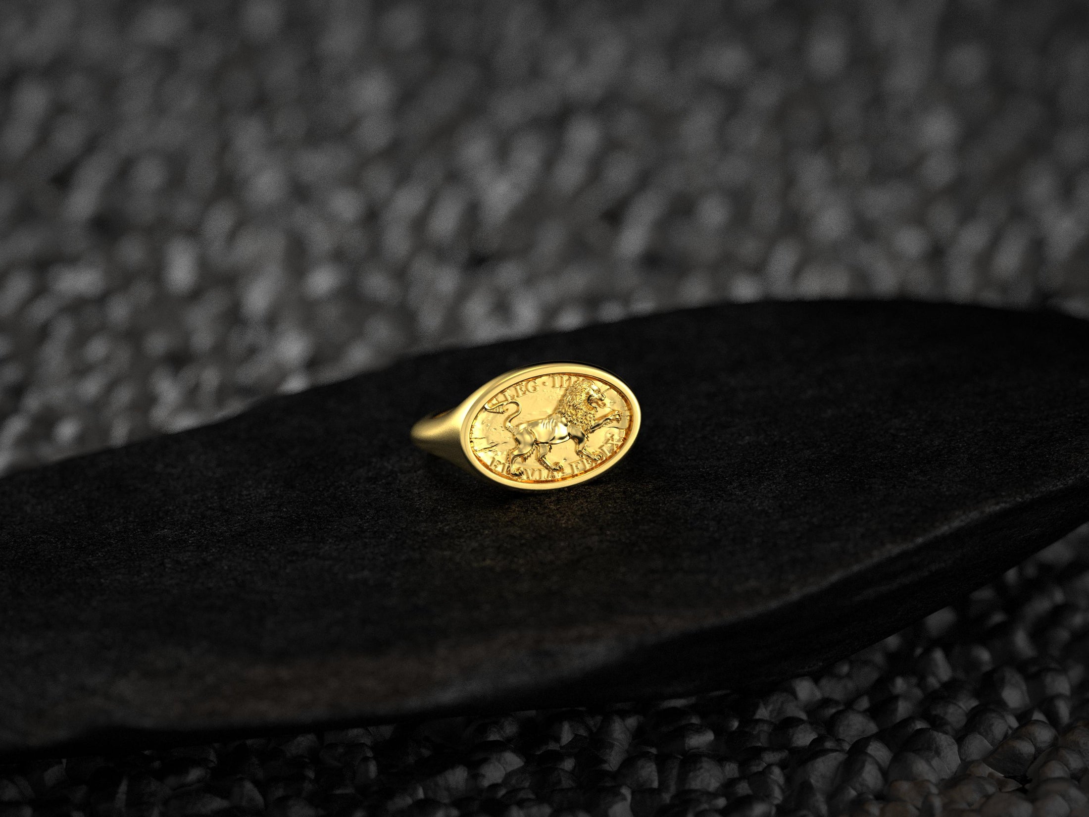 Roman Legion Ring – LEG III Flavia Felix Antique-Style Signet Ring, Ancient Roman Military Jewelry, Men’s Sterling Silver Gift