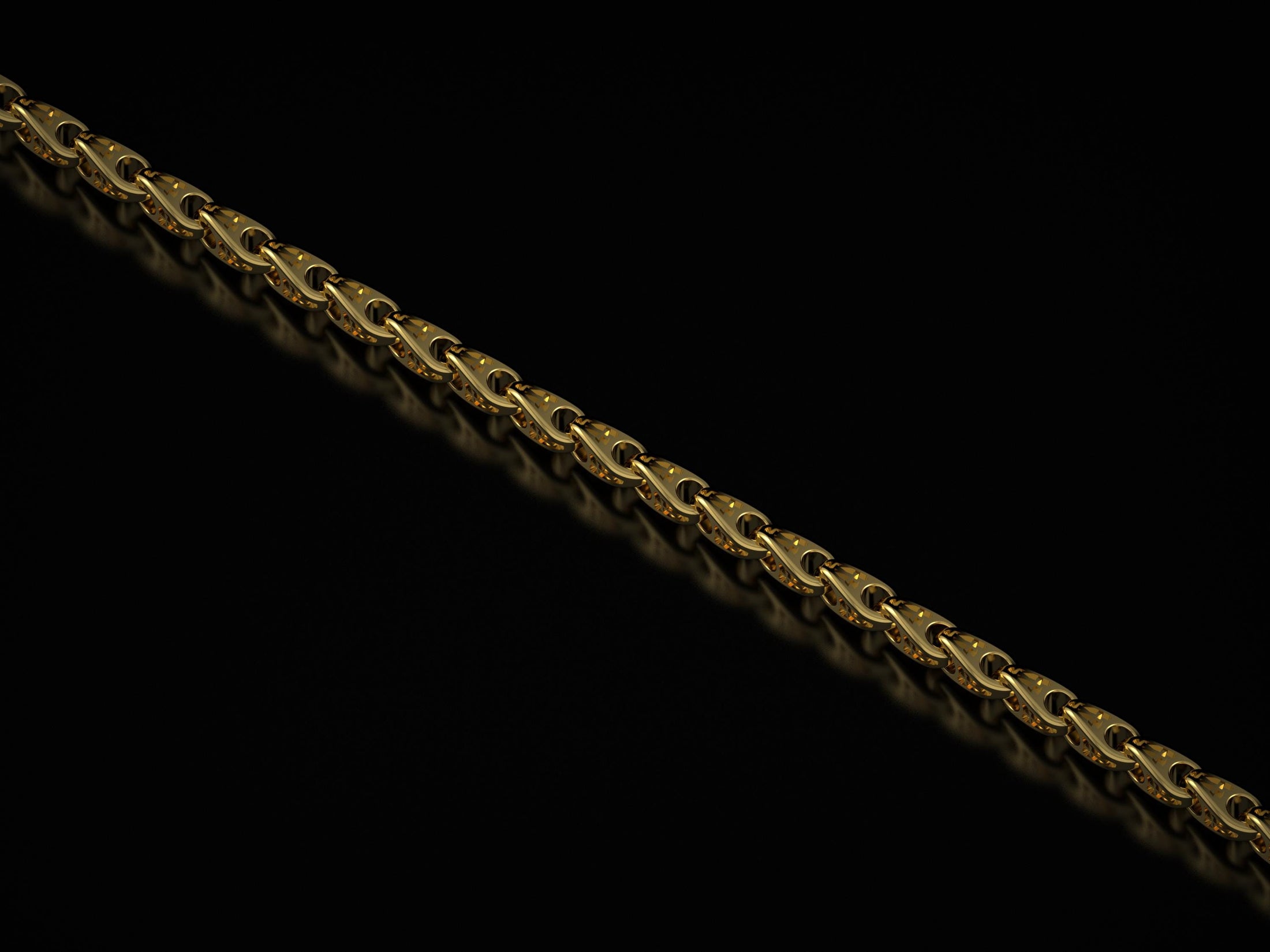 Gold-plated cross chain necklace with spiritual engravings