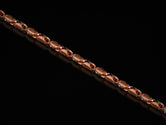 Rose gold-plated version of the vintage scroll link chain
