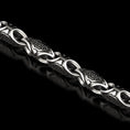 Load image into Gallery viewer, Oxidized scroll link chain with antique engraved patterns
