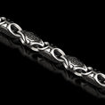 Load image into Gallery viewer, Oxidized scroll link chain with antique engraved patterns
