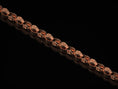 Bild in Galerie-Betrachter laden, Rose gold plated 925 silver link chain with tribal pattern,
