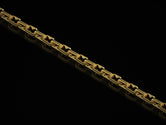 Gold plated rope-texture chain with bold style