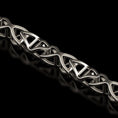 Load image into Gallery viewer, Close-up of DNA helix-shaped chain link in oxidized silver
