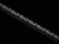 Load image into Gallery viewer, Full oxidized baroque-style chain view in silver
