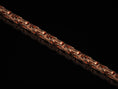 Load image into Gallery viewer, Rose gold-plated vintage link necklace with scroll accents
