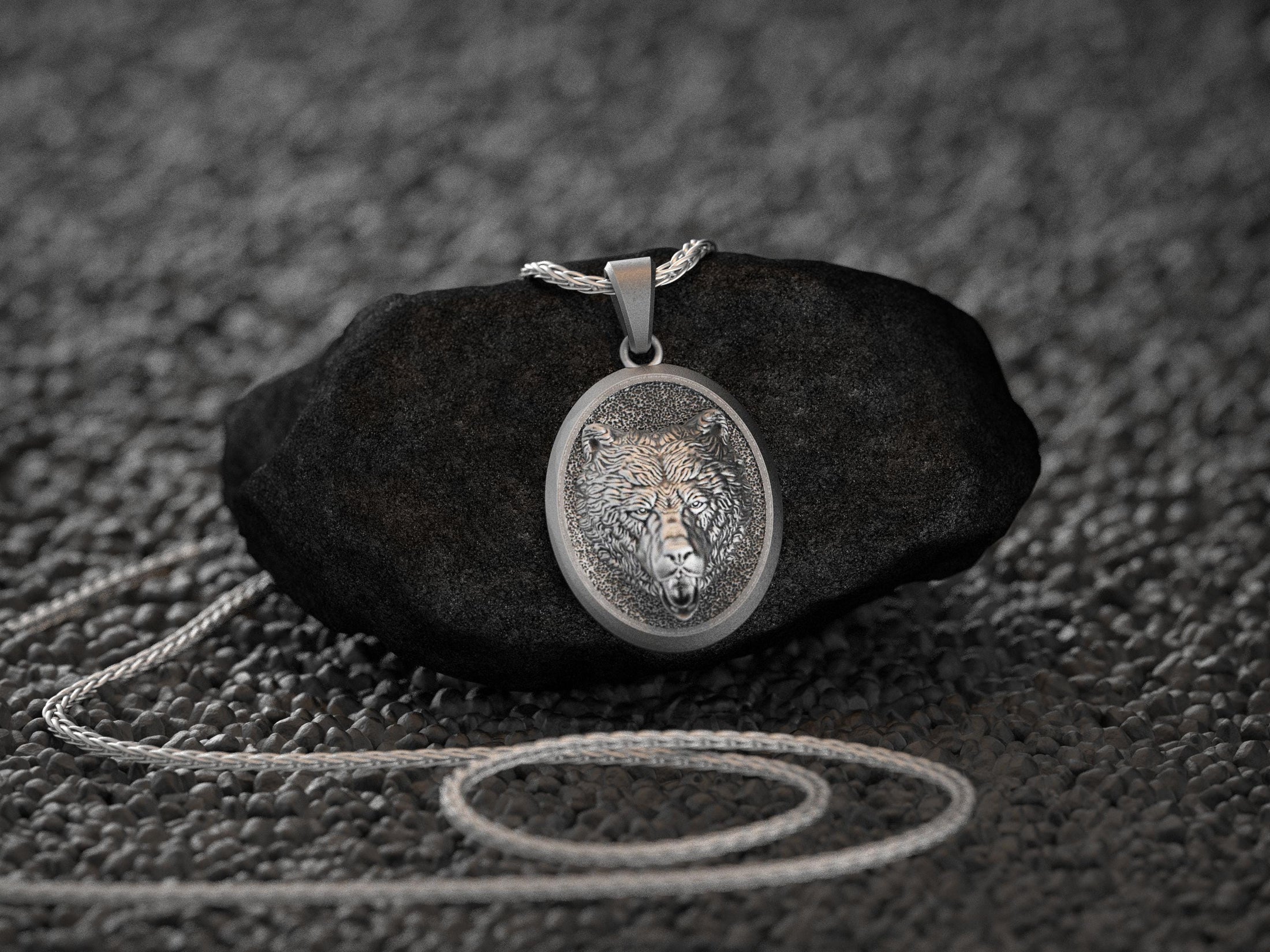 Personalized Bear Pendant