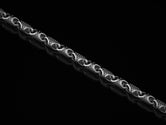 Artisan textured sterling silver chain