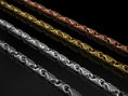 Load image into Gallery viewer, Geometric Woven Link Chain Necklace – Urban Weave Pattern
