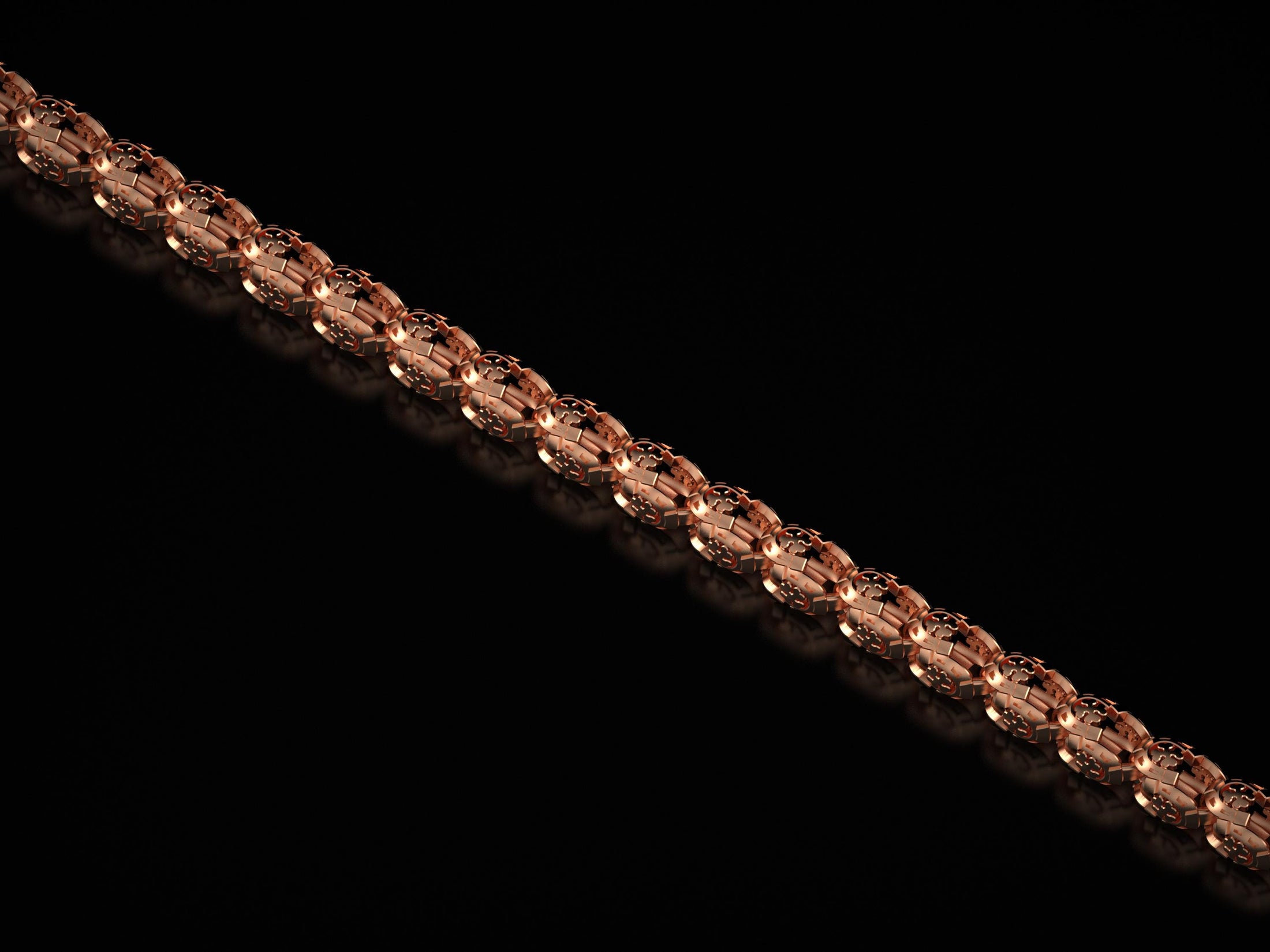 Rose gold clover chain gift idea for men