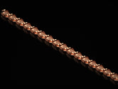 Rose gold triskele chain necklace for men