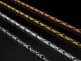 Load image into Gallery viewer, Four finish comparison – oxidized, polished, gold, rose gold
