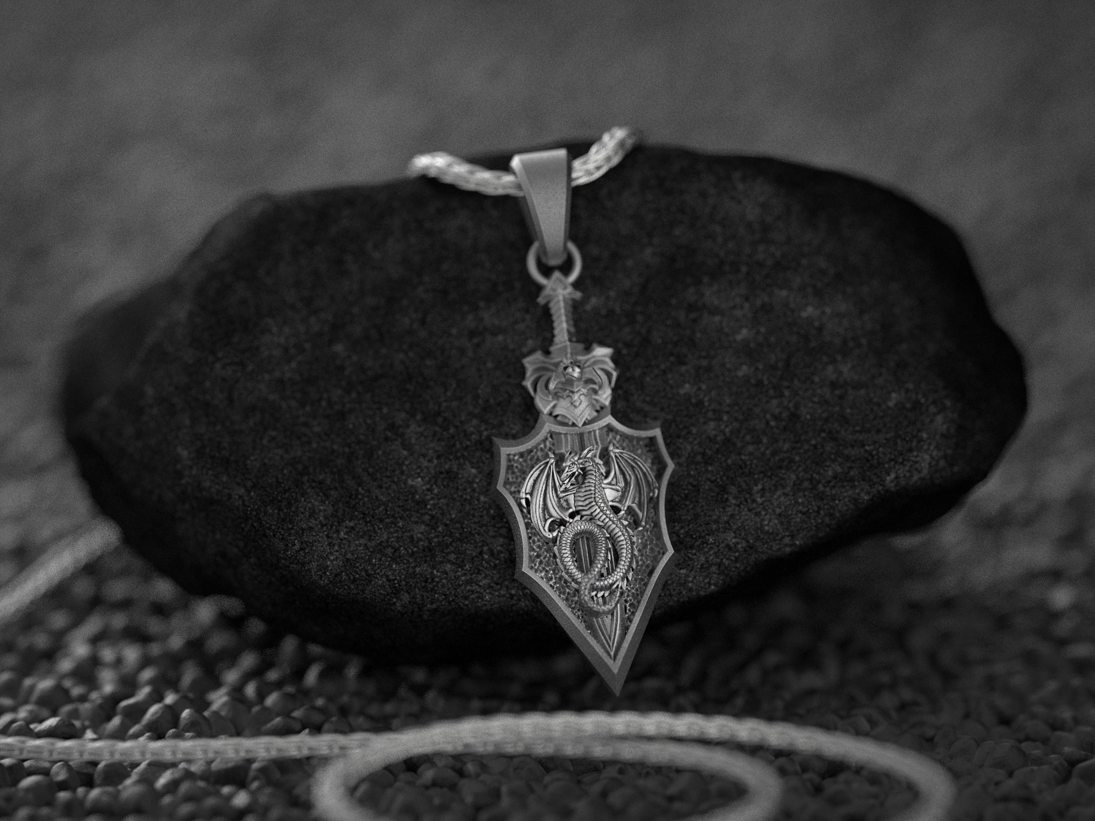 Dragon Knight Shield Pendant