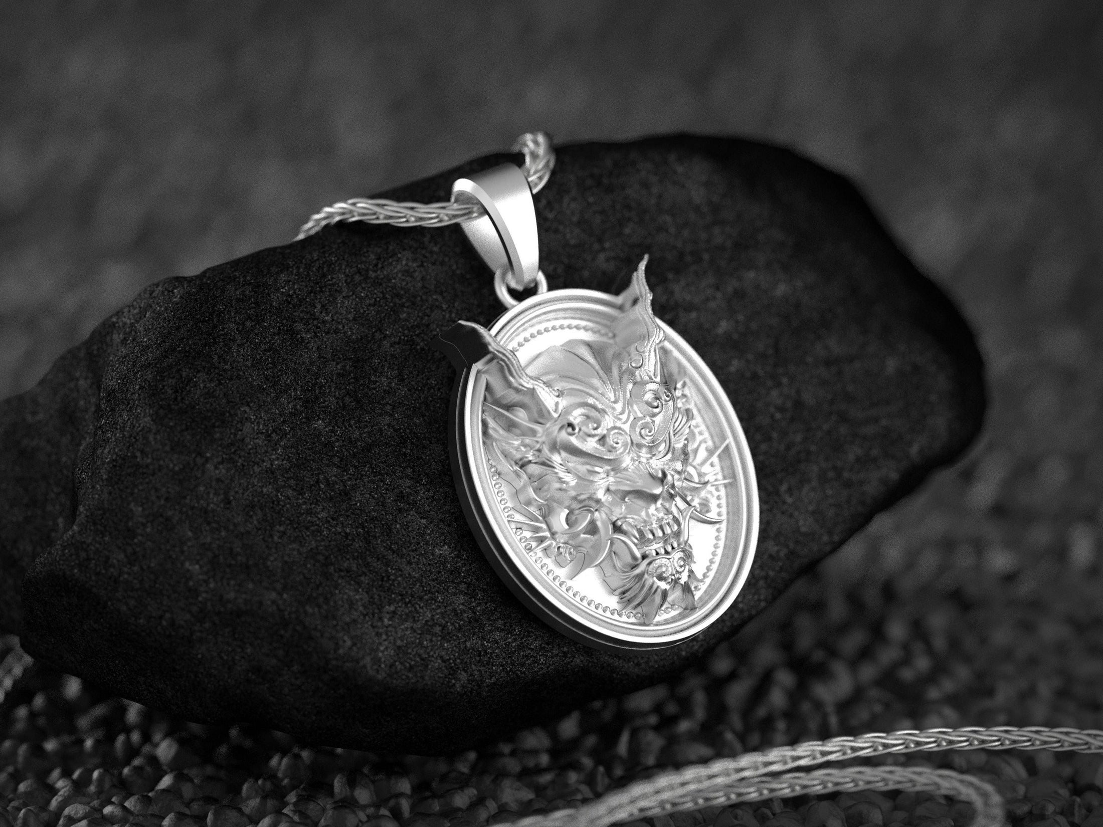 Oni Mask Necklace
