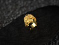 Load image into Gallery viewer, Rear interior view of gold-plated Medusa ring band.
