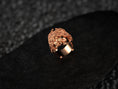Load image into Gallery viewer, Rear interior view of rose gold Medusa ring interior.
