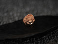 Load image into Gallery viewer, Front view of rose gold-plated Medusa ring variant.
