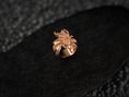 Load image into Gallery viewer, Front view of the 18K rose-gold dragon ring variant with rosy metallic sheen.

