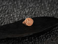 Load image into Gallery viewer, Rose gold plated Poland Coat of Arms Ring with antique patina
