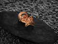 Load image into Gallery viewer, Lich Skull Wizard Ring – Gothic Fantasy DnD Jewelry for Dark Mage, Undead Sorcerer Ring in Sterling Silver
