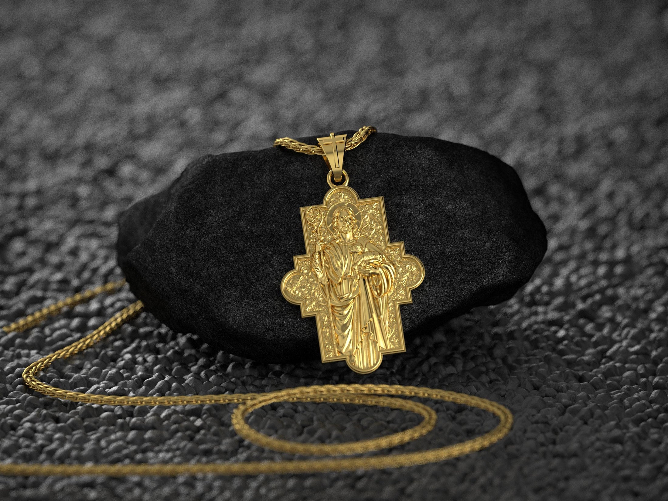 Good Shepherd Jesus Pendant